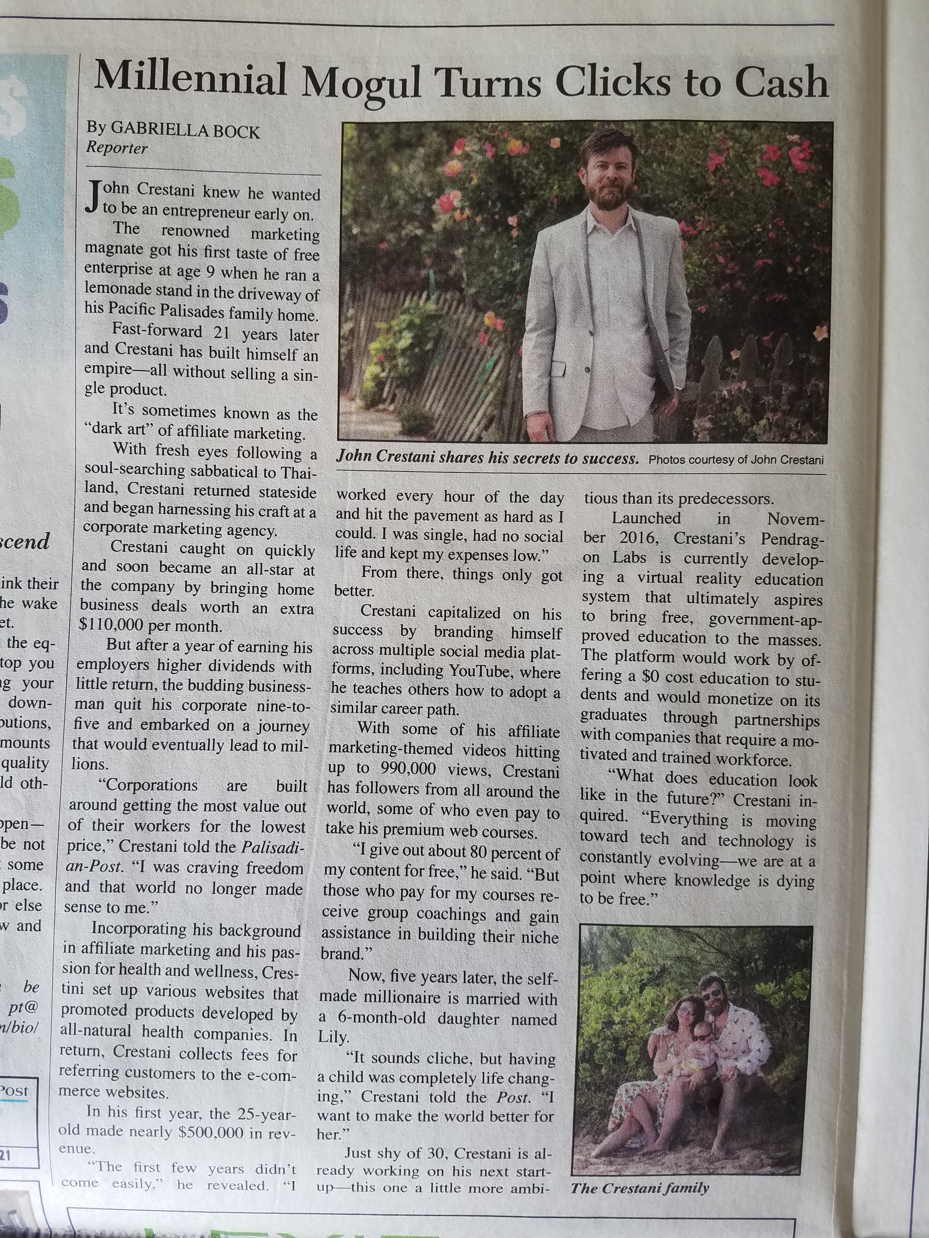 Palisadian Post article